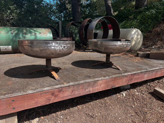 24" Pedestal Fire Pit, "Margarita Glass"